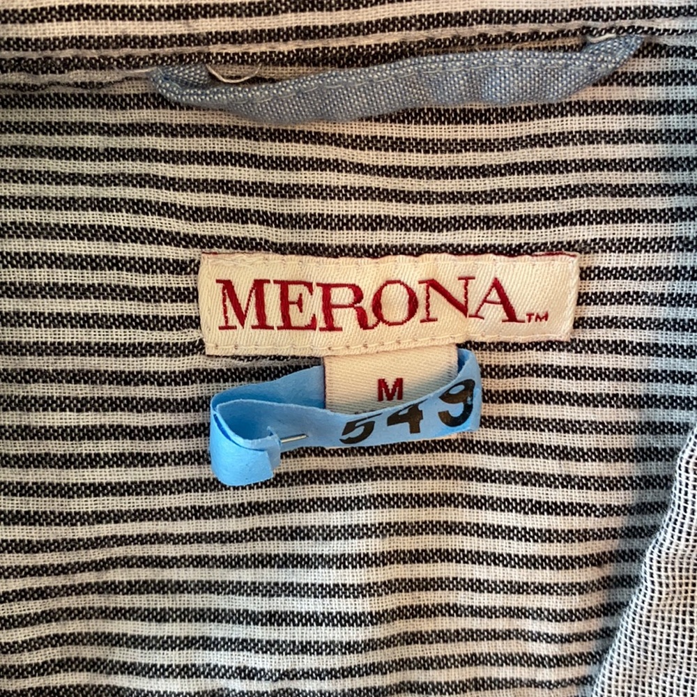 EUC Merona Long Sleeve Button-Up Blouse - Picture 4 of 4